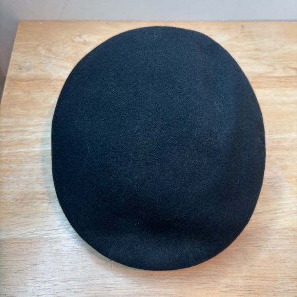 Vintage Botany 500 Newsboy Cap 100% Pure Wool Made in USA Black Retro Classic - Picture 2 of 9
